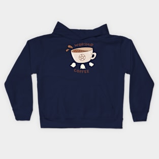 Worship coffee Kids Hoodie